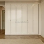 Luxury Ready Assembled Large Wooden Wardrobes for Bedroom Furniture 6 Door White Armoire Closet Storage Wardrobe with Drawers - Image 3
