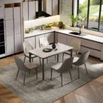 Modern Solid Wood Dining Table Set for Home Office Living Room Apartment or Hotel Solid Wooden Dining Room Furniture - Image 2