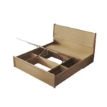 Italian Design Solid Wood Bed Frame Bedroom Soft King Size Queen Size Beds - Image 3