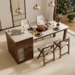 Modern Solid Wood Workbench Office Desk Commercial Tea Table Modular Conference Tables Home Office Dining Table