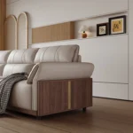 Chesterfield Design Living Room Sofas Genuine Leather Sofa With Solid Wood Living Room Furniture for Home Decor Use - Image 5