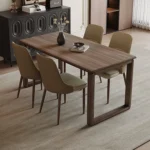 Modern Luxury Italian Style Tables Rectangular Square Dining Table Set 6 Seater Dining Tables - Image 3