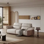 Chesterfield Design Living Room Sofas Genuine Leather Sofa With Solid Wood Living Room Furniture for Home Decor Use