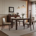 Luxury Modern Wooden Dining Table Set for Restaurant Kitchen Dining Room Apartment Living Room Available on Sale