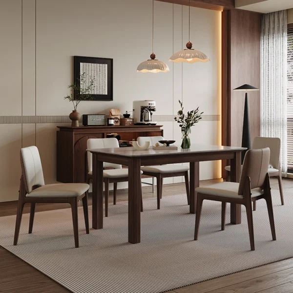 Luxury Modern Wooden Dining Table Set for Restaurant Kitchen Dining Room Apartment Living Room Available on Sale