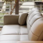 Top Selling Chesterfield Sofa Set 3 2 1 Seating Living Room Leather Sofa Set Beige White Color Leather Sofa - Image 6