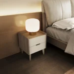 Modern Nordic 1.8 Meter Wedding Bed Genuine Leather Double Bed with Solid Wood Style Soft Style Bed - Image 4