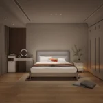 Modern Simple Design Hotel Bedroom Furniture Wholesale Price Solid Wood Frame Wooden Beds - Image 2