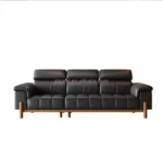 Living Room Sofa and 3 Seater Real Leather Sofa Three Seat Set Best Loveseat Sleeper Sofa Living Room Furniture - Image 2