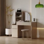 Bedroom Storage Cabinet Integrated Modern Minimalist Small Luxury Makeup Vanities Dressing Table with Mirror