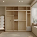Solid Wood Clothing Storage Wardrobe Home Furniture for Bedroom & Living Room for Apartment Villa or Cedroom Closet Designs - Image 3