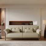 Modern Design Leather Living Room Furniture Cheap Home Light Sectional Luxury Furniture Sofa - Image 2