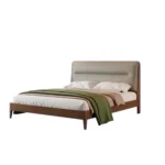 Hot Selling High Quality Modern Bedroom Furniture Queen Bed High-End Simple Wedding Bed King Size Soft Wooden Frame Wholesale - Image 2