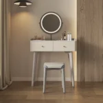 Italian 2025 New Model Minimalist Dressing Table Modern MDF Light Luxury High-End Makeup Desk Integrated Chest Drawers for Home - Image 4