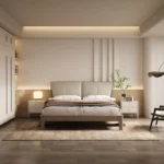 Custom Healthy Design Modern King Queen Size Bed Wooden Frame Bedroom Furniture Double King Size Bed - Image 3