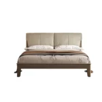Modern Custom Design MDF Up-Holstered Bedroom Wooden Bed Furniture Non-Collapsible - Image 5