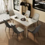Rectangular Dining Table and Chair Modern Set of 6 People Wooden Luxury Dining Table and Chair Can Be Customized Furniture - Image 2