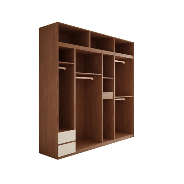 Solid Wood Modern Furniture High Gloss Bedroom Closet MDF Door Wholesale High Gloss Wardrobes for Living Room Home Furniture