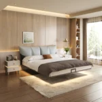 Soft Bedding Sets for Indoor Master Bedroom Queen Loft Apartment Residential Furniture Assembled Features - Image 3