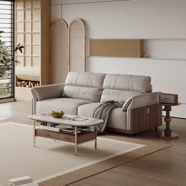 Luxury Multifunctional Wooden Tea Table Modern Design Coffee Tables Set for Living Room General Home Furniture