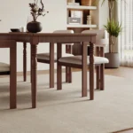 Luxury Modern Dining Room Furniture Solid Wood Easy Clean Full Dining Table and Chair Set for Home or Hotel Use - Image 2