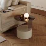 Simple Design Tea Table Round Marble Coffee Table Sofa Side Center Table - Image 2