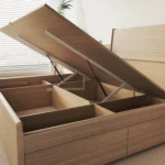 Modern Minimalist Bedframe Natural Color Durable 170121 Hotel Villa Wooden Furniture Solid Teak Mahogany Suar Wood Bed Furniture - Image 6