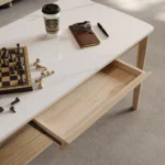 High Quality Modern Design Table Living Room Furniture Solid Wood Coffee Table - Image 4