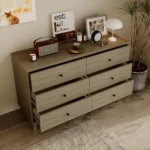 Modern MDF Wooden White Storage Chest Drawers Cabinet Dresser Furniture High Quality Durable Manufacturer's Bedroom Collection - Image 2