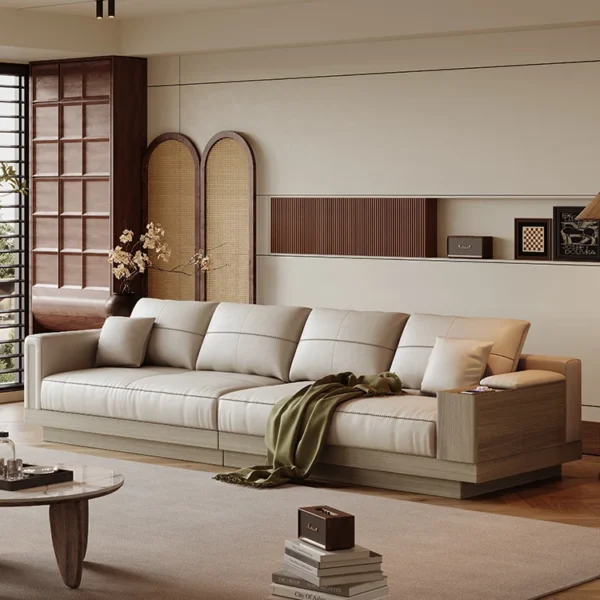 Top Selling Chesterfield Sofa Set 3 2 1 Seating Living Room Leather Sofa Set Beige White Color Leather Sofa