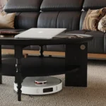 Modern Vintage Rustic Brown Living Room Furniture Wooden Coffee Table with Storage Shelf Panel Style - Image 4