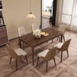 Dining Table House Hold Light Luxury Modern Simple High-end 2025 New Dining Table and Chair - Image 2