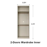 Wooden Built in Wardrobe Bedroom Storage Cabinet Closets - Image 2