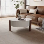 Solid Wood and Marble Coffee Table with Simple Modern Style for Living Room Storage Home Furniture - Image 4