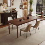 American Style Modern Design Antique Solid Wood Dining Table Chair Set for Home Office Restaurant Hotel Villa Dinning Furniture