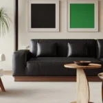 Modern Nordic Leather Office Sofa Set Modular European Style Workshops Home Commercial Reception Sofa - Image 3