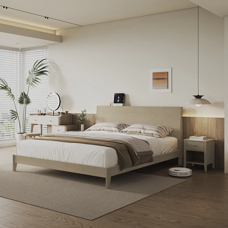 H4269e9cb96b846d695f461518593a6482.webp Modern Full Size Storage Bed Frame with Studs Black Box Underneath Wall Style Panel Wood - Image 1