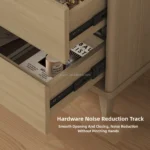 2 Drawer Small Wood Night Stand Bedside Tables Small Spaces Wooden Bedside Table with Drawers - Image 4