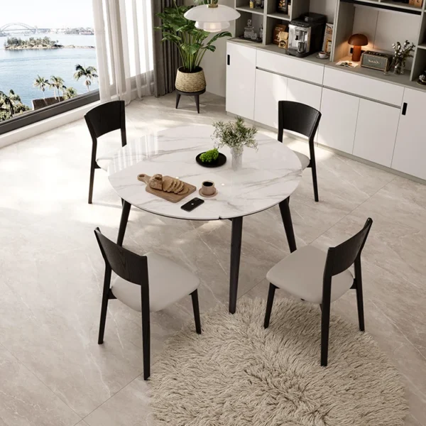 Luxury Modern Dining Table Sets Italy Home Furniture with Chairs Modern Italian Style