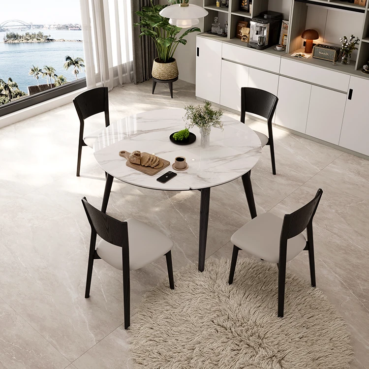 H44b3f282ef5941d594049a169e70e32cT.webp Luxury Modern Dining Table Sets Italy Home Furniture with Chairs Modern Italian Style - Image 1