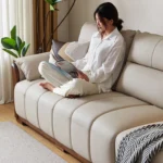 Simple Modern Style Leather High Quality Sofa Couch 3 Seat Popular Home Hotel Restaurant Furniture Living Room Sofas - Image 6