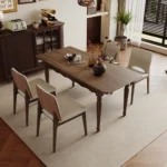 Exquisite High-grade Wooden Dining Table Villa Club Home Club Dining Chair Set Can Be Customized Export Restaurant Furniture - Image 3