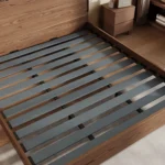 Bedding Set Hotel Bed Frame Kids' Beds Bedroom Sets Modern king Size Walnut Wood Panel Furnitures Solid Wooden Bed Furniture - Image 3