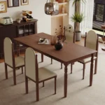 Custom Wood Dining Table New Chinese Style Modern Luxury Dining Table - Image 3