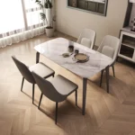 Modern Solid Wood Dining Tables and Chairs for Home or Hotel Versatile Furniture for the Dining Room - Image 3