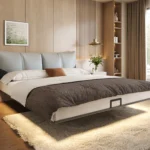 Custom Made Luxury Hotel Bed Frame Complete Bedroom Sets Modern Wood Panel Furnitures for Hotels king Size Bed - Image 6