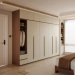 Luxury Modern Bedroom Wardrobes With Wall Design and Clothes Organizer - Image 4