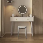 Italian 2025 New Model Minimalist Dressing Table Modern MDF Light Luxury High-End Makeup Desk Integrated Chest Drawers for Home - Image 5
