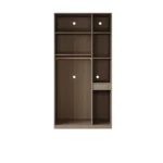 Factory Direct Sale Latest Modern Style Bedroom Wooden Storage Wardrobe Cabinets with Drawer - Image 2