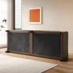 Italian Luxury Chesterfield Sofa Modern Simple Living Room Rectangle Three-Seat Tofu Block with Sponge Filling Italian Fabric - Image 2